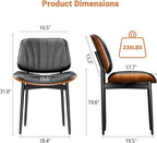 YaFiti Dining Chairs Set of 8, Dining Room and Kitchen Chairs, Mid Century - Image 2