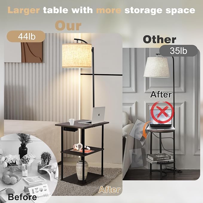 PESRAE Floor Lamp with Remote, Adjustable 3000K-6000K Colors & Brightness Bulb - Image 6