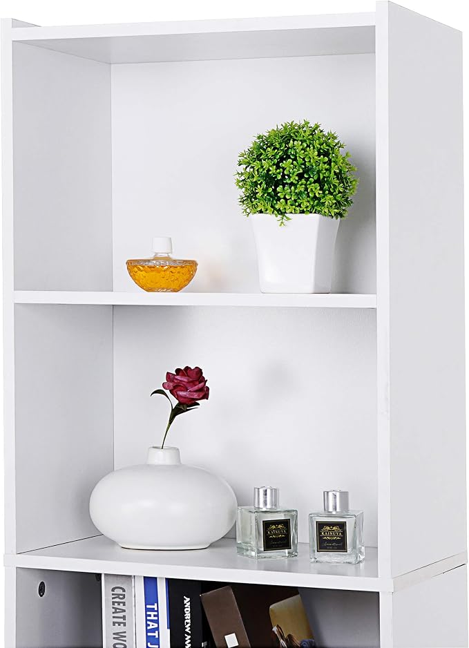 5 Tier Open Bookshelf, 52 Inch Bookcase Storage Rack - Image 3