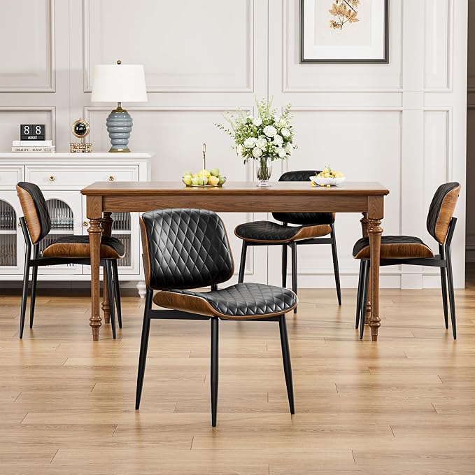 YaFiti Dining Chairs Set of 8, Mid Century Modern Accent Dining Room and - Image 4