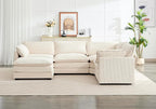 ROWHY 113'' Modular Sectional Cloud Couch, 5 Seater Corner Sofa Big Comfy - Image 8