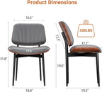 YaFiti Dining Chairs Set of 4, Dining Room and Kitchen Chairs, Mid Century - Image 2