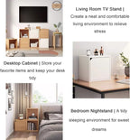 Versatile wooden storage cabinet, space-saving modular organizer - Image 3