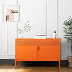 Washsemba 2 Door Accent Cabinet, 2-Tier Shelf, Music Studio - Image 3