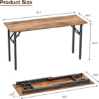 TEMI Long Computer Desk Folding Table - Image 3