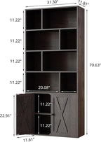 IRONCK Book Shelf, Tall Bookshelf - Image 3