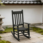 Oversized Outdoor Wooden Rocking Chair - Image 9