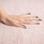 Ashler Faux Fur Rug, Ultra Soft Faux Rabbit Fur, 4 x 6 Feet Rectangle, Machine - Image 5