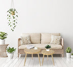 Round Coffee Table Set of 2, Farmhouse Nesting Coffee Table, Small Circle Wood - Image 2