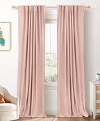 Faux Linen Total Blackout Curtains by 100BlackoutShield