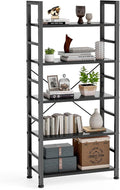 DUMOS 5 Tiers Open Bookshelf, Classic Freestanding Tall Display Shelf, Sturdy by DumosLifestyle