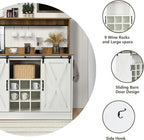 4ever2buy Farmhouse Coffee Bar Cabinet - Image 3