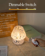 ONEWISH Mushroom Lamp Small Bedside Table Lamp-Nightstand Nightlight Dimmable - Image 3