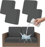 Smiry Waterproof Patio Cushion Covers, Stretch Outdoor Furniture Covers | Couch by Smiry