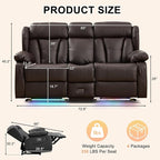 Loveseat Recliner Sofa, RV Recliner Couch, Manual Reclining Loveseat - Image 2