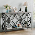 GiftGo Narrow Sofa Table 47.2 Inch, Industrial Sofa Table Behind Couch by GiftGoDirect