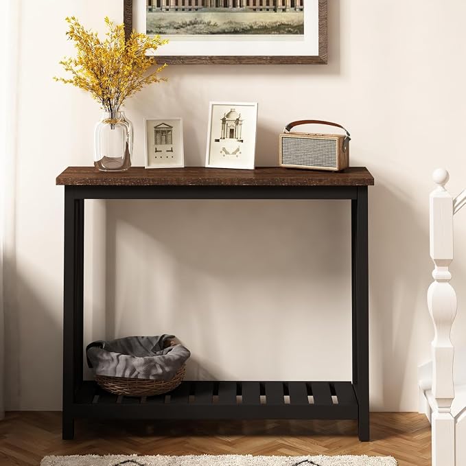ChooChoo Console Table for Entryway Sofa Tables Living Room Farmhouse, Hallway - Image 4
