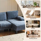 Karl home 111" Sectional Sofa U-Shaped 4-Seat Couch - Image 6