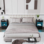 HOMMPA Open Shelf LED Nightstand - Image 7