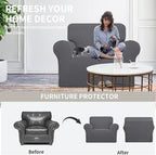 Easy-Going Stretch Oversized Chair Slipcover - Image 4