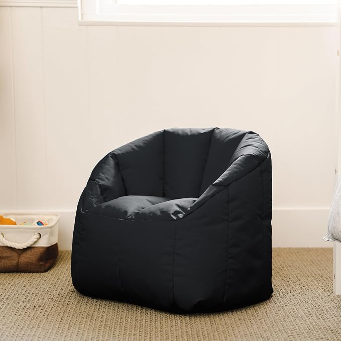 Big Joe Milano Kid's Smartmax Black Beanbag Chair - Image 7