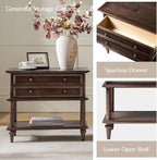 HULALA HOME Farmhouse Nightstand Set of 2 - Image 4