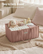 Blissful Diary Baby Diaper Caddy Organizer, Stylish Storage Basket - Image 6