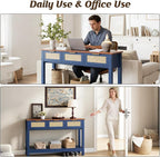 Luoxiao 47" Blue Entryway Table - Image 8