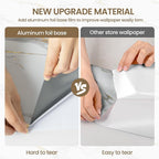 practicalWs Glossy Marble Wallpaper Peel and Stick White/Gold Granite Contact - Image 2