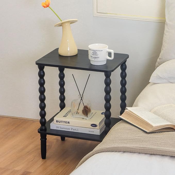 Fultyle Black Side Table, Small End Table - Image 8