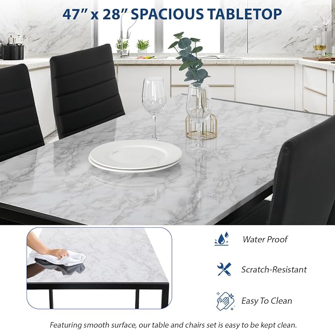 FDW Dining Table Set Dining Room Table Set - Image 6