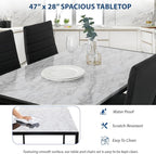 FDW Dining Table Set Dining Room Table Set - Image 6