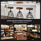 LOKKHAN Vintage Industrial Barstools - Image 4