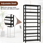 VASMIA 6-Tier Bamboo Shelf, Bamboo Storage Shelving Unit, Tall Bookcase - Image 7
