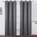 Grey Thermal Blackout Curtains/38 x 84 Inch/Set of 2 Panels Room Darkening by Lemomo