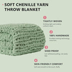 L'AGRATY Chunky Knit Throw Blanket - Image 2