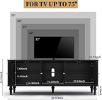 3More 67" Mid Century Modern TV Stand - Image 2