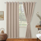 Blackout Curtains for Bedroom, 60 x 84 Inches Long, 2 Panels | Thermal - Image 8