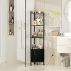 Furnulem Corner Shelf, 5-Tier Corner Cabinet - Image 8