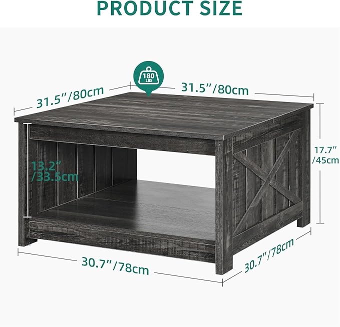 YITAHOME Coffee Tables Farmhouse Coffee Table - Image 2