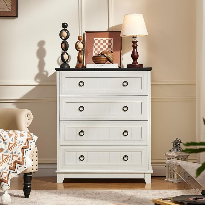Joaxswe Farmhouse 4 Drawer Dresser - Image 7
