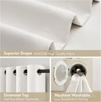 MIULEE Ivory 100% Blackout Curtains - Image 7