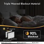 MIULEE Blackout Curtains for Bedroom 2 Panels 40x45 Inch Long Christmas Red | - Image 2