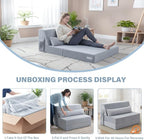 Tiita Convertible Folding Sofa Bed Twin Size - Image 9