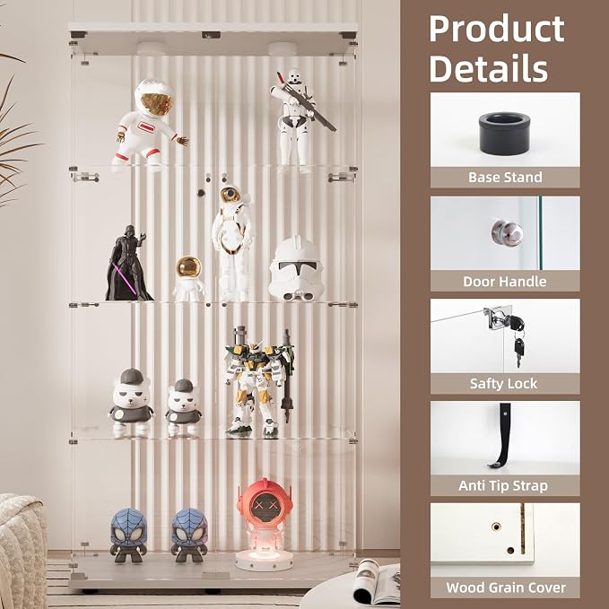 Beauty4U Glass Display Cabinet - Image 4