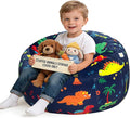 Lukeight Dinosaur Stuffed Animals Storage Bean Bag Chair Cover by Lukeight