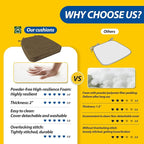 AAAAAcessories D-Shaped Chair Cushions, Machine-Washable Cover - Image 9