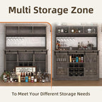 4ever2buy Farmhouse Coffee Bar Cabinet - Image 5