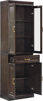 Crosley Furniture Stanton 2-Piece Glass Door Kitchen Storage Pantry Cabinet - Image 5