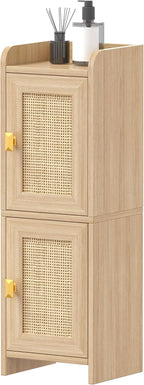 Akxomel Rattan Small Bathroom Cabinet - Image 8